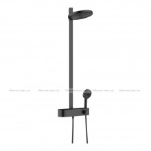 Душова система Hansgrohe Pulsify S Showerpipe 260 2jet 400 EcoSmart, Matt Black (24241670)