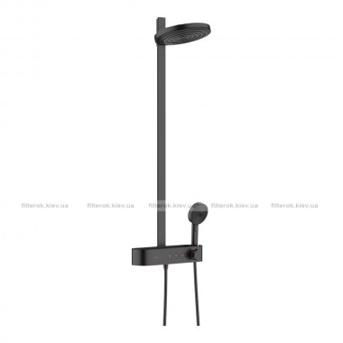 Душова система Hansgrohe Pulsify S Showerpipe 260 2jet 400 EcoSmart, Matt Black (24241670)