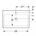 Раковина Geberit iCon Light 75 см, з переливом, білий матовий (501.848.JT.1)