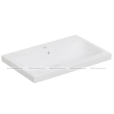 Раковина Geberit iCon Light 75 см, з переливом, білий матовий (501.848.JT.1)