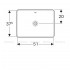 Раковина врізна Geberit VariForm 550x440 білий