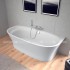 Ванна акрилова Duravit CAPE COD, пристінна 190x90 см з ніжками та панеллю (700364000000000)
