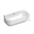 Ванна акрилова Duravit LUV, пристінна 180x95 см правостороння з ніжками та панеллю (700432000000000)