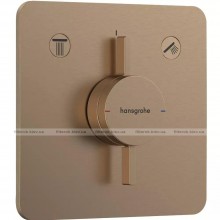 Змішувач для душу Hansgrohe DuoTurn прихований монтаж Brushed Bronze (75414140)