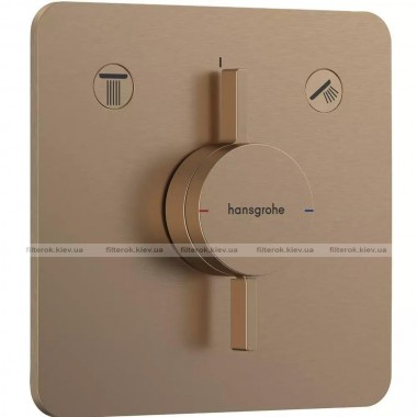 Змішувач для душу Hansgrohe DuoTurn прихований монтаж Brushed Bronze (75414140)