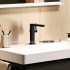 Змішувач для раковини Hansgrohe Tecturis S CoolStart EcoSmart+ зі зливним гарнітуром чорний матовий (73040670)