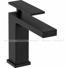 Змішувач для умивальника Hansgrohe Tecturis E 110 без донного клапана чорний матовий (73011670)