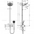 Душова система Hansgrohe Pulsify S Showerpipe 260 білий (24240700)