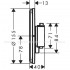 Термостат прихованого монтажу Hansgrohe ShowerSelect Comfort S HighFlow Brushed Black Chrome (15559340)