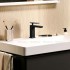 Змішувач для раковини Hansgrohe Tecturis S зі зливним гарнітуром чорний матовий (73010670)