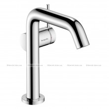 Змішувач для умивальника Hansgrohe Tecturis S EcoSmart+ зі зливним клапаном хром