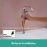Змішувач для умивальника Hansgrohe Tecturis S EcoSmart+ зі зливним клапаном хром