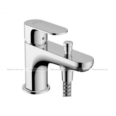 Змішувач на борт ванни Hansgrohe Rebris S Monotrou з перемикачем на душ