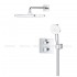 Душова система прихованого монтажу Grohe Grohtherm 250 мм Cube, хром (34871000)