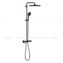 Душова система з термостатом Grohe Tempesta System 250 Cube, чорний матовий (266892431)