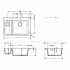 Мийка кухонна Hansgrohe S510-F635 на 2 чаші, сірий камінь (43315290)