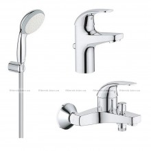 Набір зішувачів для ванни 3 в 1 Grohe Start (23805000+23768000+26198000)
