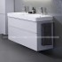 Раковина підвісна подвійна Geberit Smyle Square 1200x480 білий