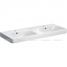 Раковина підвісна подвійна Geberit Smyle Square 1200x480 білий