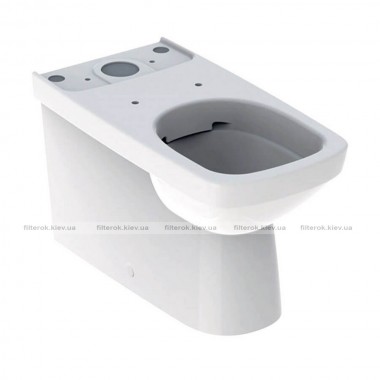 Унітаз підлоговий без бачка та кришки Geberit Selnova Square Rimfree білий (500.489.01.7)