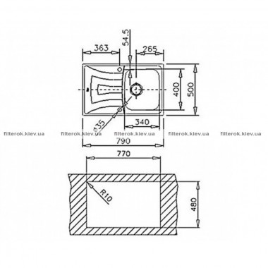 Кухонна мийка Teka UNIVERSO 1B 1D 79 (10120045) нержавіюча сталь