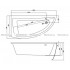 Левосторонняя ванна 150 см CERSANIT NANO S301-064