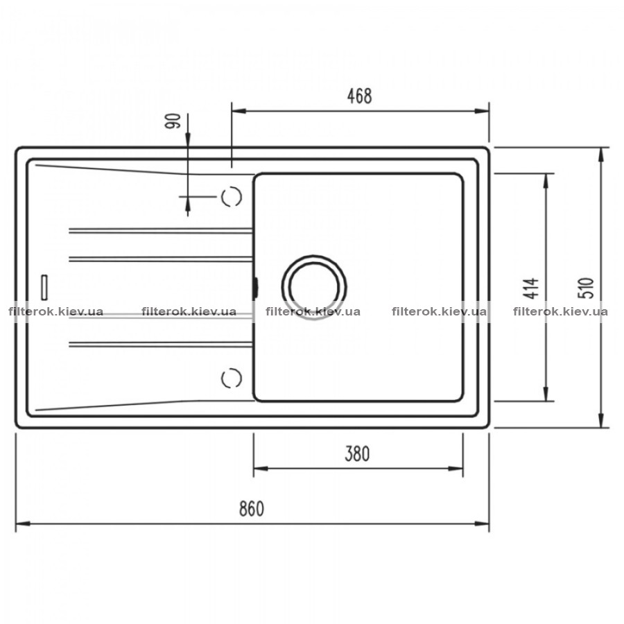 Кухонна мийка Teka STONE 50 B-TG 1B 1D (115330014) сірий металік