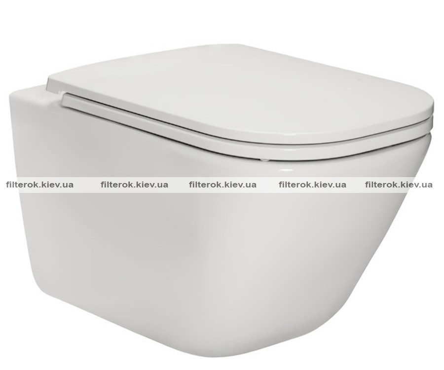Безободковий унітаз ROCA GAP RIMLESS A34H470000